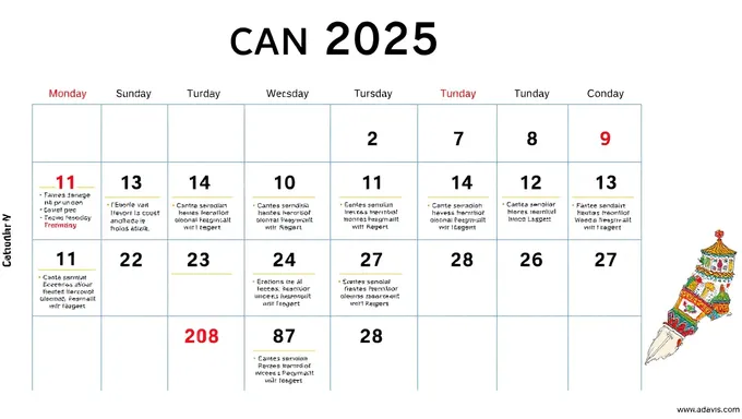 2025 Calendrier: A Year of Possibilities