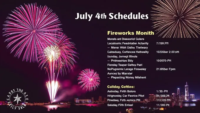 2025 Cary Illinois July 4th Fireworks Schedule Details