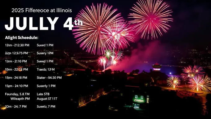 2025 Cary Illinois July 4th Fireworks Schedule Information