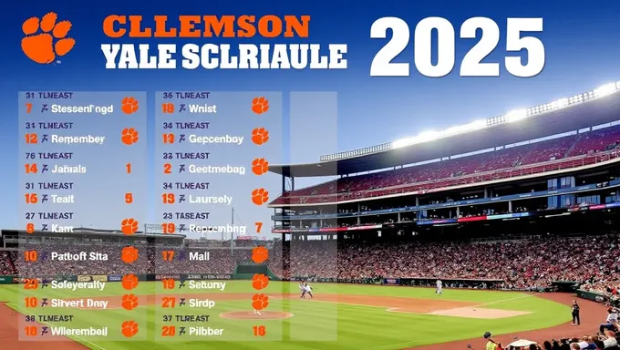 2025 Clemson Baseball Schedule Released Publicly