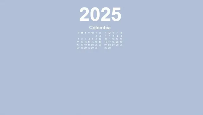 2025 Colombia Calendario: A Year of Celebrations