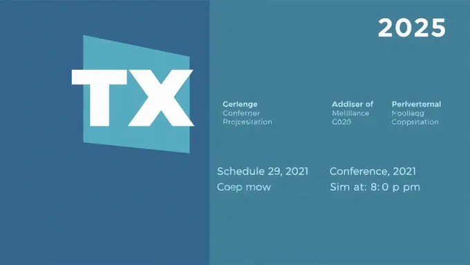 2025 Conference Schedule in txta Format Announced