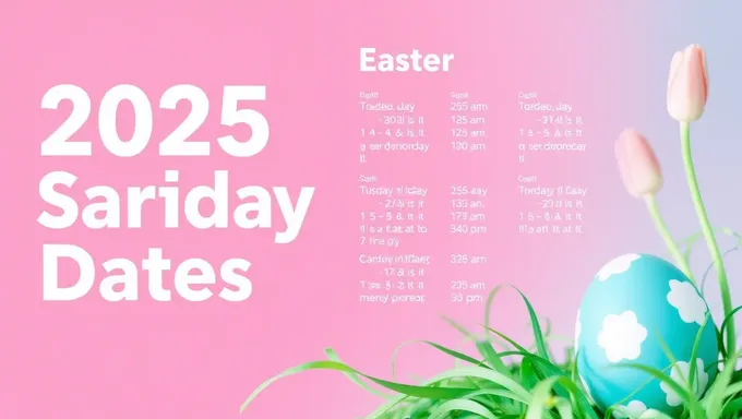 2025 Easter Holiday Dates to Bring Joy to All