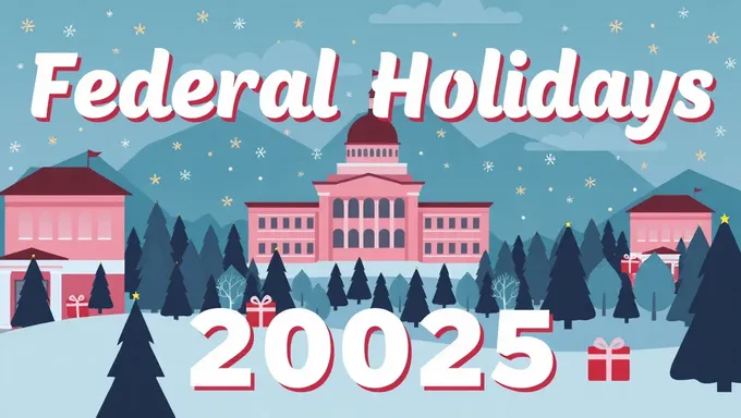 2025 Federal Holidays Calendar Listed