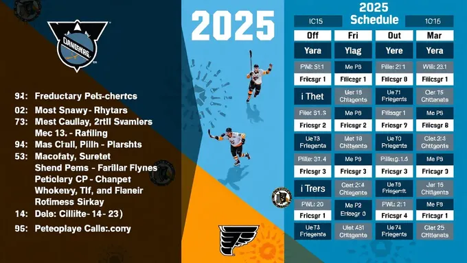 2025 Flyers Schedule ICS Important Details