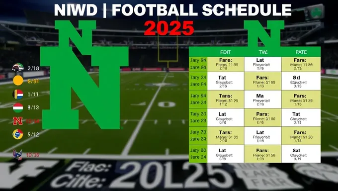 2025 Football Schedule Released for Upcoming Season