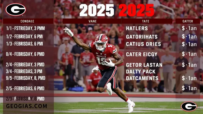 2025 Georgia Football Schedule Announced for Fans