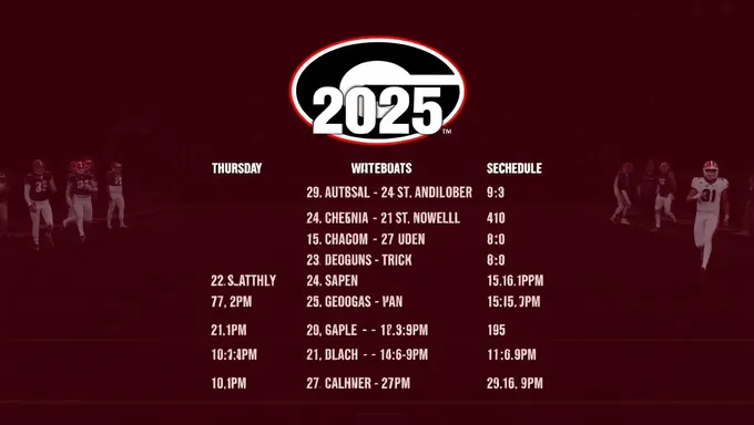 2025 Georgia Football Schedule Confirmed Dates