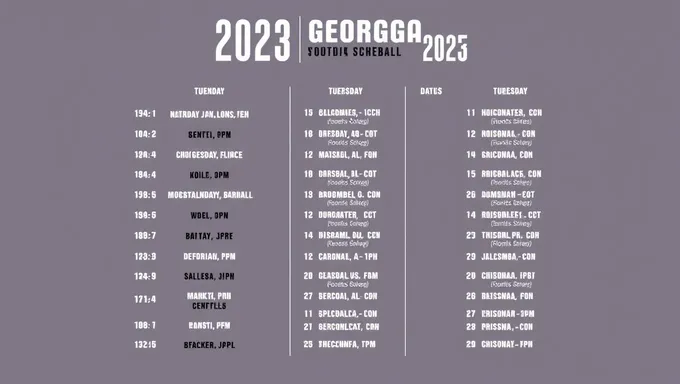 2025 Georgia Football Schedule Features Rivalries