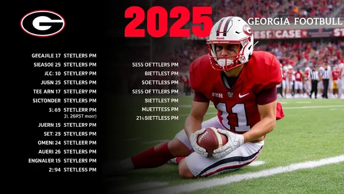 2025 Georgia Football Schedule Includes Key Games