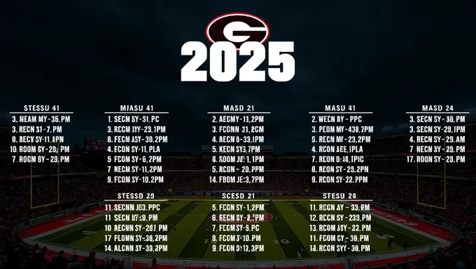 2025 Georgia Football Schedule Includes Neutral Sites