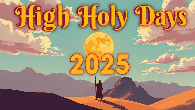 2025 High Holy Days Commemoration Dates