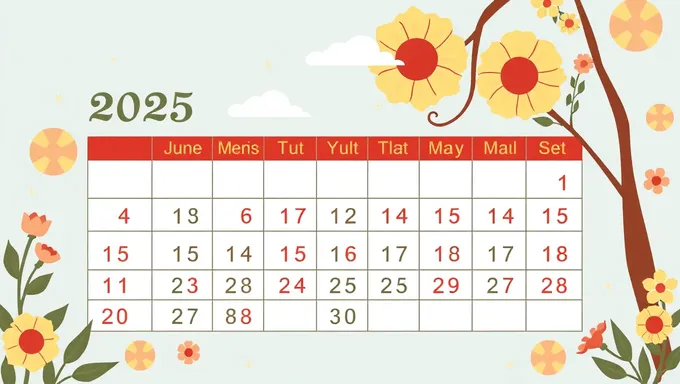 2025 June Calendar: Organize Your Time Effectively