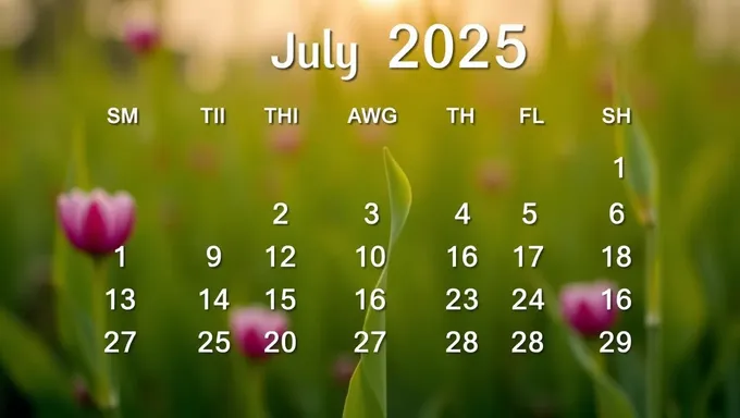 2025 June July August Calendar Dates