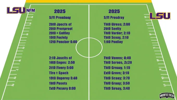 2025 LSU Football Schedule Includes Prime Time Matchups