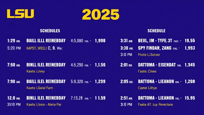 2025 LSU Football Schedule Reveals Tough Conference Slate