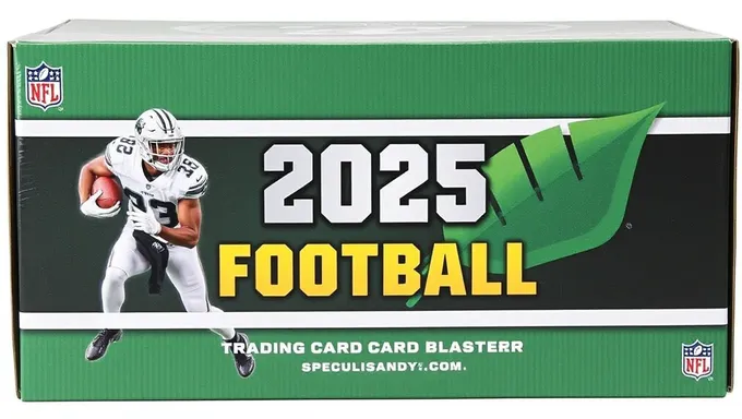 2025 Leaf Football Trading Card Blaster Box Unwrapping