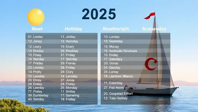 2025 List of Global and National Holidays Calendar