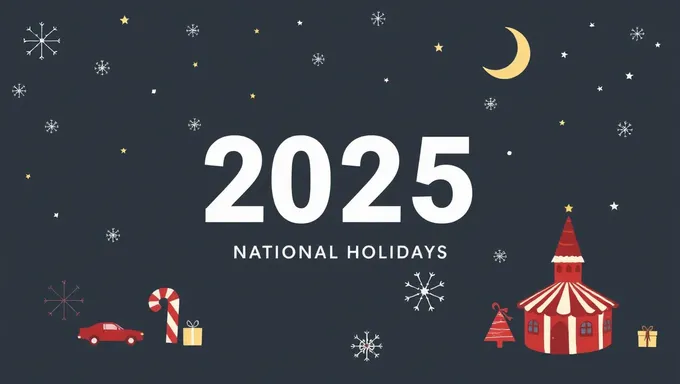 2025 National Holidays Calendar Released Officially