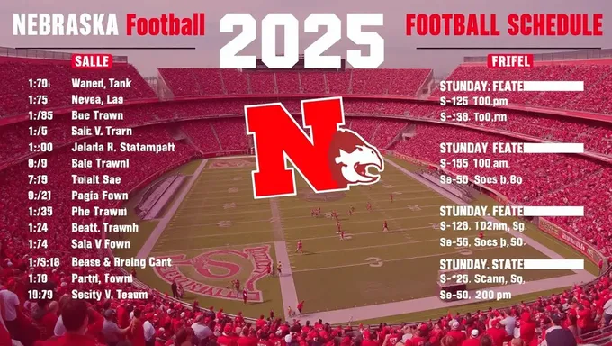 2025 Nebraska Football Schedule Includes Conference Matchups