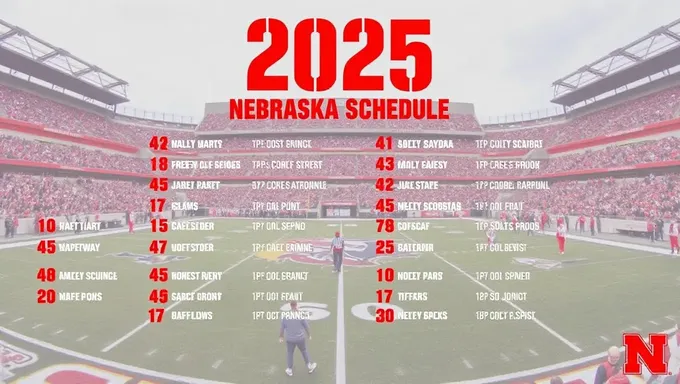 2025 Nebraska Football Schedule Reveals Key Dates