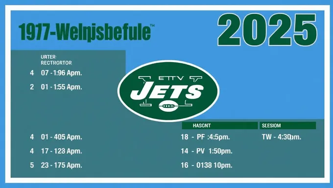 2025 New York Jets Schedule Features Home Opener