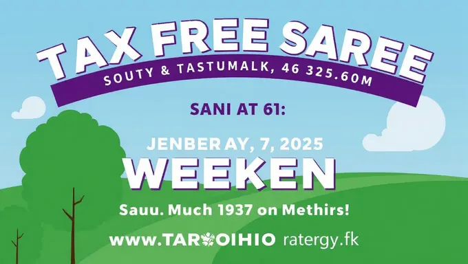 2025 Ohio Tax Free Weekend Schedule Released