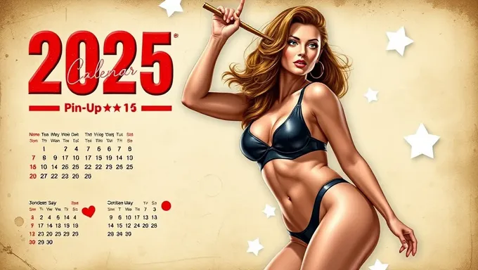 2025 Pin-Up Calendar to Showcase Classic Pin-Up Style