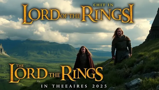 2025 Release Date Set for Lord of the Rings