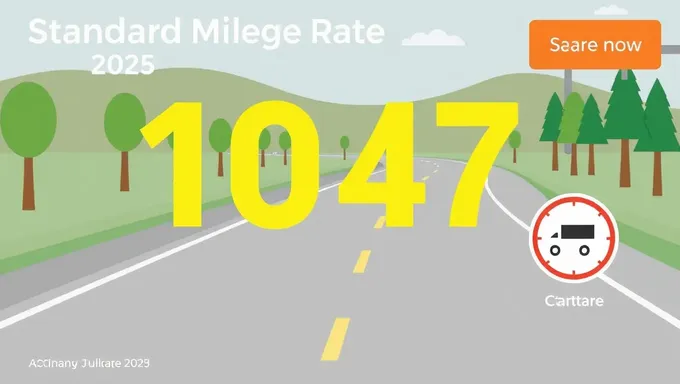 2025 Standard Mileage Rate Remains Same