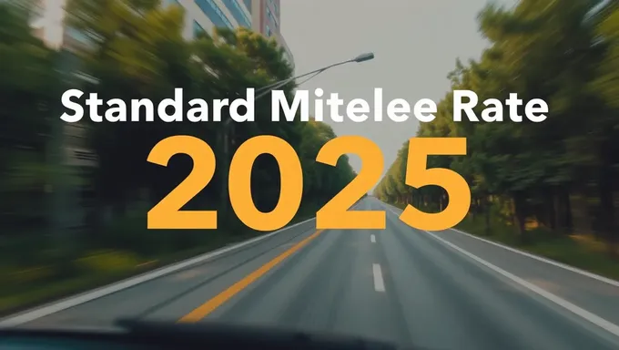 2025 Standard Mileage Rate Unchanged