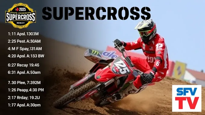 2025 Supercross TV Schedule and Coverage