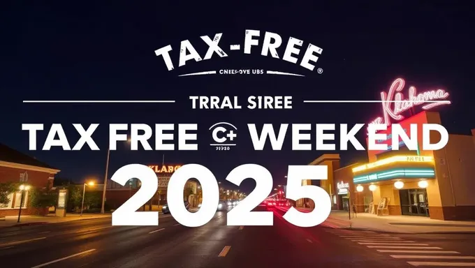 2025 Tax-Free Weekend in Oklahoma, Mark Your Calendars