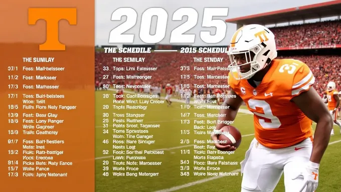 2025 Tennessee Football Schedule Released