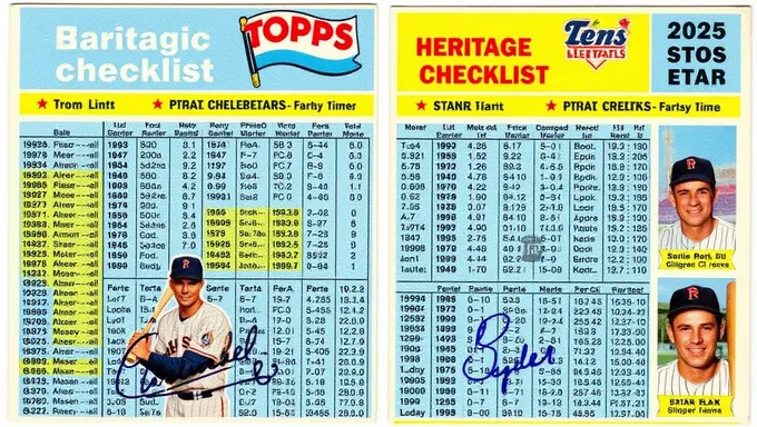 2025 Topps Heritage Checklist Features Retro Design