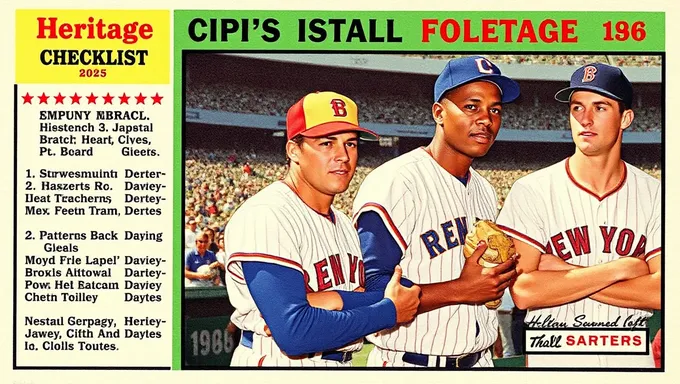 2025 Topps Heritage Checklist for Collectors to Follow