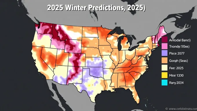 2025 Winter Predictions for USA Map