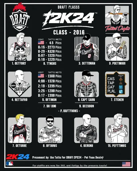 2k24 PC Tattoo Draft Class Standings Updated