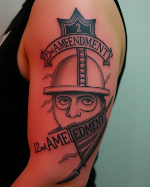 2nd Amendment Tattoo for Patriots and Freedom Fighters