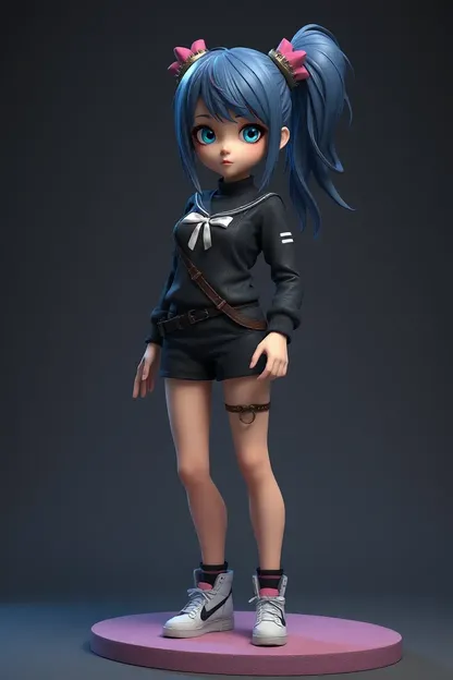 3D Custom Girl: Unique 3D Artwork Creation