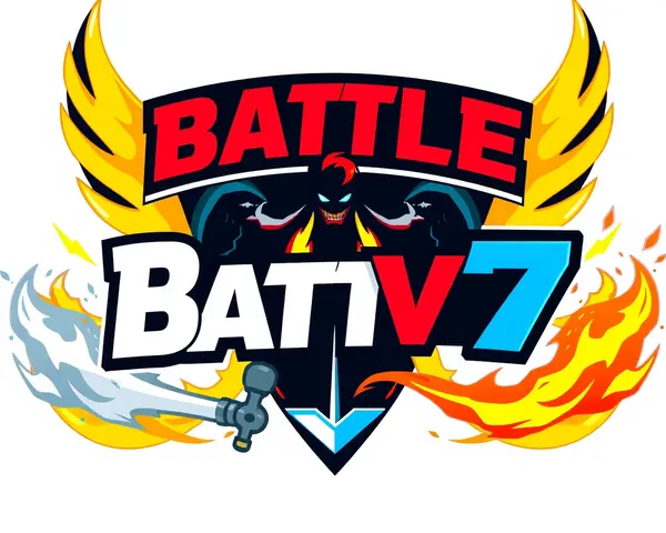 7v7 Battle Logo PNG for Sports Team