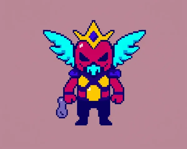 8 Bit Pixel Character PNG Image