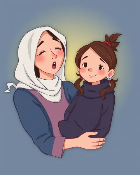 A Cartoon Image of a Mother's Love