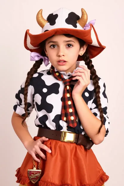 A Cow Girl Costume for Halloween Fun