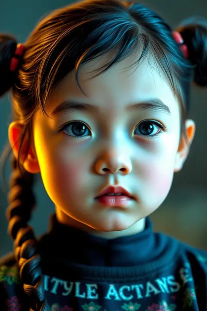 AI Created Little Girl with Human Emotions