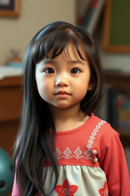 AI Developed Little Girl with Realistic Appearance