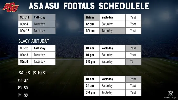 ASU Football Schedule 2025 Highlights Key Rivalries and More