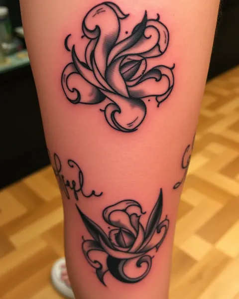 Above the Knee Tattoo for Women