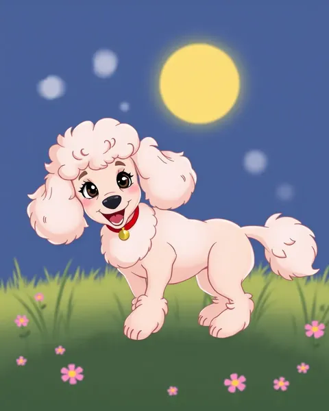 Adorable Cartoon Poodle Pictures Gallery