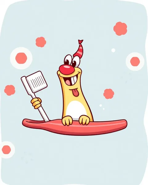 Adorable Cartoon Toothbrush Pictures for Children's Delight